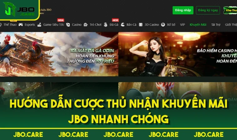 huong dan cuoc thu nhan khuyen mai jbo nhanh chong Hướng dẫn cược thủ nhận khuyến mãi JBO nhanh chóng