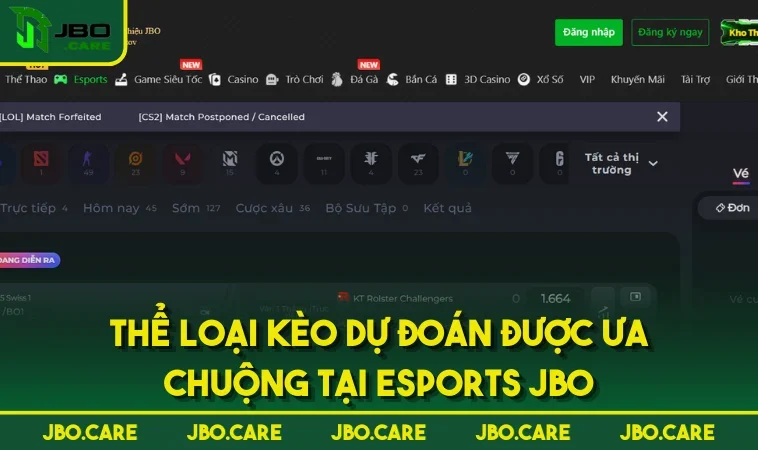 the loai keo du doan duoc ua chuong tai esports jbo Thể loại kèo dự đoán được ưa chuộng tại Esports JBO