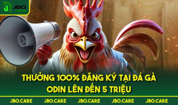thuong 100 dang ky tai da ga odin len den 5 trieu Thưởng 100% đăng ký tại đá gà Odin lên đến 5 triệu